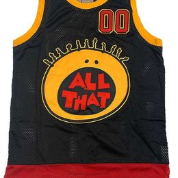 Nikivip Top Quality All That Kel Mitchell # 00 Basketball Jersey Homme 100% Cousu Noir Taille S-3XL Maillots