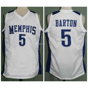 Nikivip University RETRO of Tigers Will Barton #5 Maillot de basket-ball rétro pour homme cousu avec nom et numéro personnalisé