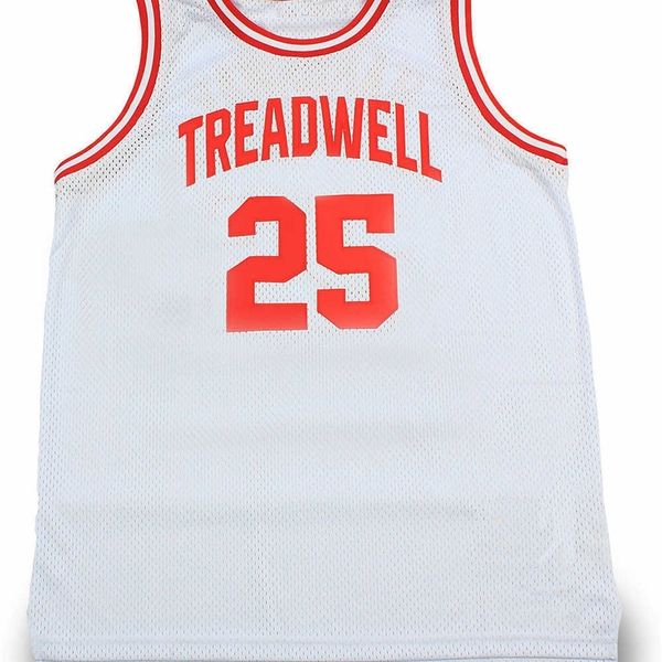 Nikivip Maillot de basket-ball vintage #25 Penny Hardaway Treadwell High School de toutes tailles, tout cousu vintage blanc