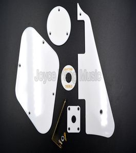 Niko 1 juego de tornillos de placas de plástico de plástico de guitarra eléctrica White LP Tornillos Selector placas de placas posteriores 6389561