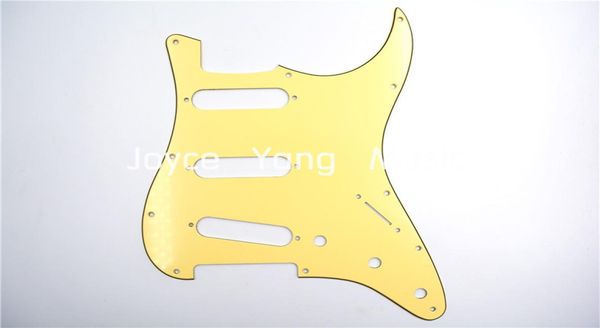 Niko Cream 3 Ply SSS Pickguard de guitare électrique pour guitare électrique Fender Strat Wholes8332886