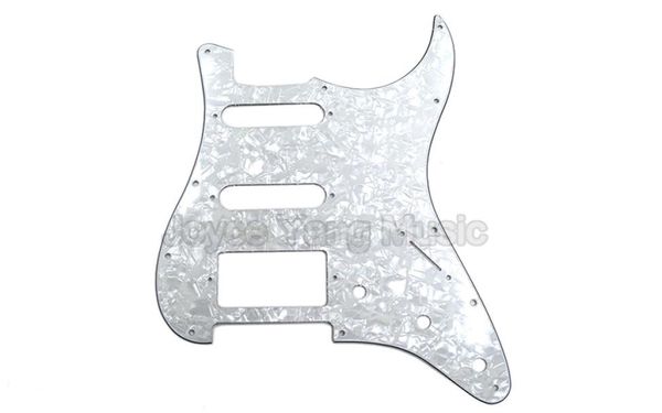 Niko perle blanc celluloïd 4 plis guitare électrique Pickguard SSH micros pour Fender Strat Style guitare électrique 8676441