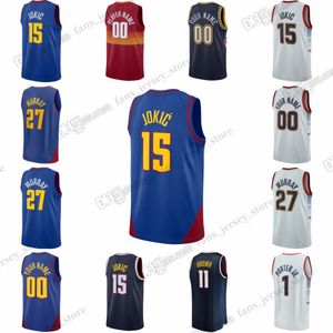 Nikola Jamal Murray Jokic Basketball Jerseys Michael Porter Jr. Denvers Nugget Carmelo Anthony Aaron Gordon Dikembe Mutombo 2023 City Blue Edition Jersey