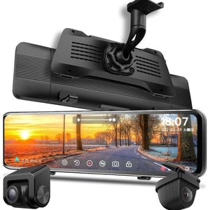 Nikomaku Mirror Dash Cam avec une caméra frontale détachée Conception d'OEM - 11 Caméra de rétroviseurs à écran tactile complet avec caméra arrière 2K pour les voitures - Car Parking Night Vision Assist