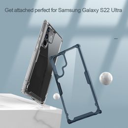 Case Nillkin Nature Pro TPU pour Samsung Galaxy S22 Ultra plus A73 A53 5G COUVERTURE DE TÉLÉPHONE SOIF THOSH TOCHPROPPROFIN