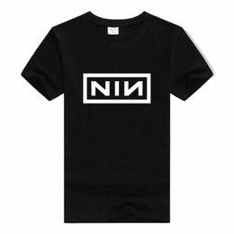 Neuf pouces ongles t-shirts NIN groupe de Rock industriel américain t-shirt été pur coton hauts à manches courtes t-shirt Q5I7 #