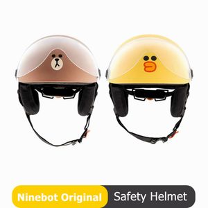 Casques de moto Ninebot visières à visage ouvert cyclomoteur ebike casque de Scooter conception amovible hommes femmes casque de sécurité universel