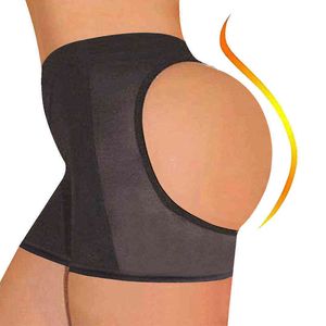 NINGMI Entrenador de cintura sin costuras Bragas Bragas de control Sexy Butt Lifter Breve para mujeres Faja de boda Pantalón Body Shapers Short Y220311