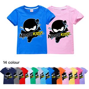 Ninja Kidz B Kinderkleding Katoen Korte mouwen T -shirts Kinderen Sweatshirt Cartoon Tiener Tops Boys Girls Clothing 220620