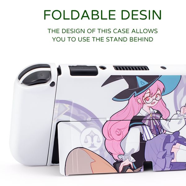 Nintendo Switch Hard PC Hard PC Kawaii Magic Girls Shell pour Nintendo Switch Oled Console NS Joycons Protector Housing Case