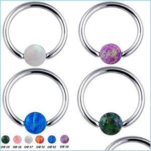 Anneaux de mamelon 100% G23 Titanium Hoop Anneaux de mamelon Clip Ball Studs Anneau de nez Piercing pour les lèvres Bijoux de corps pour hommes Femmes C3 Drop Delivery 20 Dhjqi