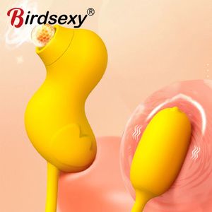 Tepel Zuigen Likken Vibrator Clit Sucker Vagina Liefde Ei G-spot Stimulator Vrouwelijke Masturbator Erotisch Volwassen Seksspeeltje voor Vrouwen 240130