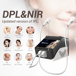 NIR OPT DPL IPL 2 dans 1 Retournage de la peau Épilation de cheveux Whiterison de blanchiment de peau Machine de beauté Face Lift