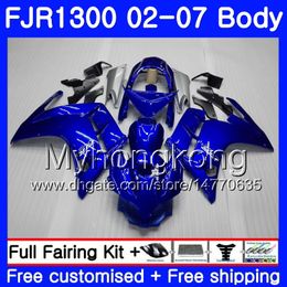 Lichaam voor Yamaha FJR1300A FJR1300 01 02 03 04 05 06 07 2AAHM.0 FJR 1300 FJR-1300 2001 2002 2003 2004 2005 2006 2007 Kuiken Heet Fabriek Blauw