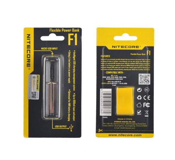 Nitecore F1 Universal Charger pour 16340 18650 14500 26650 Batteries Chargersa51a136817323