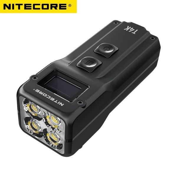 NiTecore T4K Torch XP-L2 V6 4000 LUMENS LED INTELIGENTES LED LED LIGHTA RECARGABLE LO LUZ USA CARGA USB-C