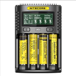 NC LCD Smart Battery Intelligente QC-oplader voor 18650 16340 21700 20700 22650 26500 18350 Batterijlader