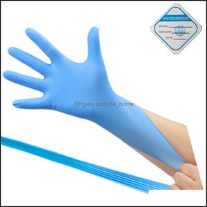 Gants d'examen en nitrile100 pièces/boîte Gants jetables confortables de protection - Sécurité Poudre Latex Drop Delivery 2021 Fournitures de cuisine Kitche