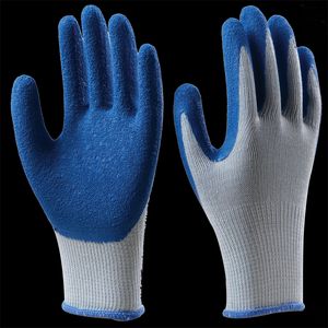 Nitrilhandschoenen kreukherstellende nylon handschoenen werken in de groothandel in de fabriek antislip hangende lijm dip lijm werk variëteit