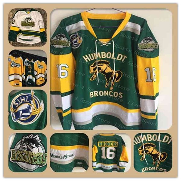 Nivip Custom Men's Humboldt Jerseys Hockey Tyler MacPherson 18 #Humboldtstrong 3 LABELLE Buena calidad cosida Cualquier nombre Número Tamaño S-XXXXL