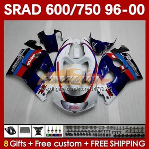 Bodykit voor Suzuki Srad GSXR 750 600 CC GSXR600 GSXR750 1996-2000 168NO.35 GSX-R750 GSXR-600 1996 1997 1998 1998 1999 2000 600CC 750CC 96 97 98 99 00 MOTO BLUIT BLAKKE BLAK