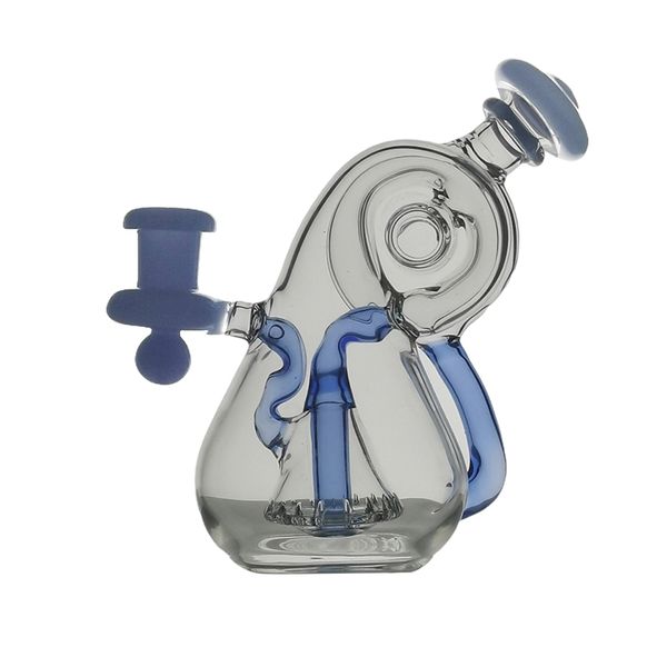 NMH-8 Style Mini Narguilés Verre Bong Recycleur Fumer Tuyau D'eau Dab Rig 14 cm Hauteur avec Joint de 14mm