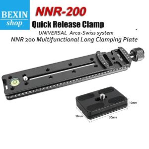 NNR Camera Long Quick Release Clamp DSLR Camera Adapter Montage Node Rail Clem Support Bracket voor Arca Zwitserse statiefbalkop