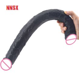 Itens de Beleza NNSX 46cm Ceia Longo Pênis Falso Masturbação Vagina Ferramentas Dildosexy Brinquedo sexysual18 Adulto Com Glande Dupla Para Homem Mulher bdsm Itens de Beleza