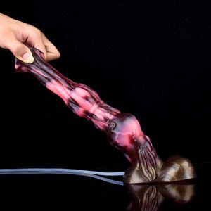 NNSX Big Knot Horse Horse With Aspiring Tup Soft Silicone Female Masturbation Anal Pild Sex Toys for Women Adult Sex Shop