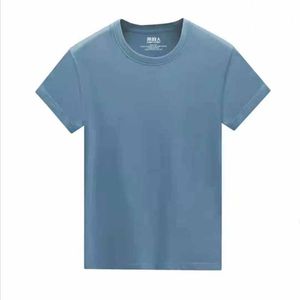 T-shirt à manches courtes pour hommes, en coton, décontracté, à la mode, confortable, respirant, sport, de haute qualité, No. 268