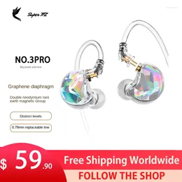 NO.3 Pro Supertfz In-ear-koptelefoon Hifi 3,5 mm / Type-c Ruisonderdrukkende bas Bekabelde oortelefoon Gaming-headset met microfoon