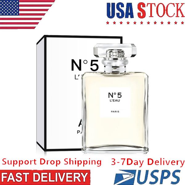 No 5 Eau Perfume Colonia Perfume para hombres, Incienso para mujeres Unisex Body Spary 100 ml Desodorante Entrega rápida