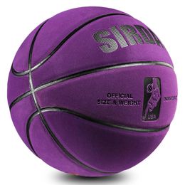 Ballon Standard en superfibre de daim à haute élasticité de basket-Ball No.7 pour l'entraînement de compétition pour adultes, basket-Ball No.7 240124