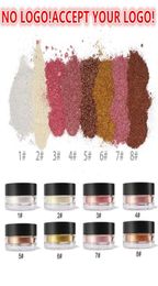 Geen merk 8Color High Pigment Highlighters Face Shimmer Losse Bronzers Powder Accepteer uw logo4005916