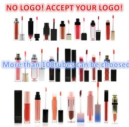 Geen merk Matte glanzende lipgloss DIY Aangepaste lipglosskleurencollectie Waterdichte, langdurige vloeibare lippenstift accepteer uw logo9205072