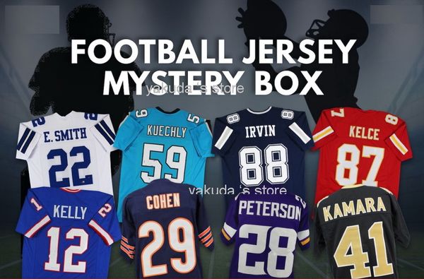 No Brand Rugby Football Mystery Box Cadeaux de Noël parfaits Triés à la main au hasard N'importe quelle équipe Maillot de joueur célèbre yakuda store Mystique Jersey Clearance Promotion Shirts