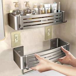 Étagère de salle de bain sans perçage, support mural d'angle de douche pour shampoing, organisateur de rangement de maquillage, étagère de douche, accessoires de salle de bain 240131