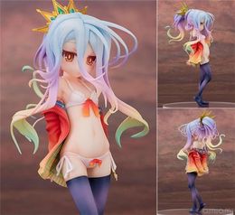 Pas de jeu pas de vie 20 cm échelle Siro fille sexy Shiro poupées mignonnes Kit de Garage Dowin Anime figurine jouets T2006039903202
