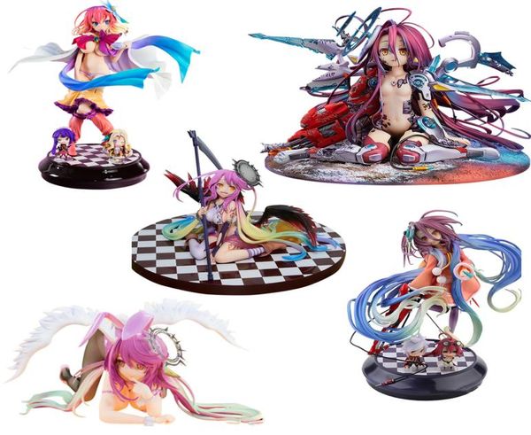 Sin juego sin vida Flueqel Jibril Sexy Girls Anime PVC Acción Figuras Juguetes Anime Figura Juguetes para niños Regalos de Navidad T200824980019