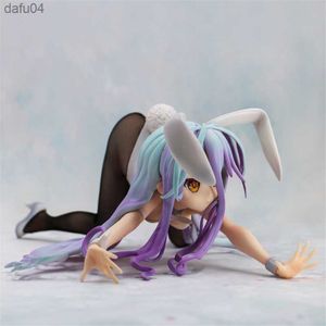 No Game No Life Shiro Cat Bunny Ver. Sexy Anime Figure FREEing No Game No Life Shiro Action Figure Collectible Model Toy L230522