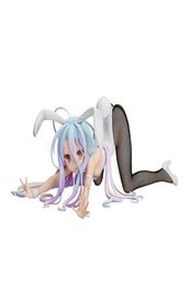 Sin juego No Life Shiro Rabbit Girl Anime Figuras Bunny Girl 12cm PVC Acción Figura Modelo Toys Sexy Girl Collection Doll Gift Q07229723364