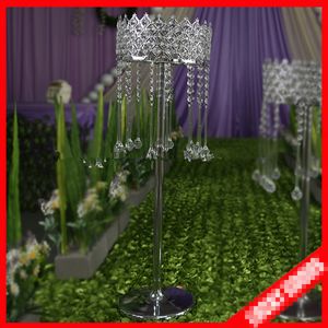 Nee inclusief bloem) groothandel luxe bruiloft pilaren voor bruiloft loopbrug decoratie Tall Flower vaas wegleidende stands