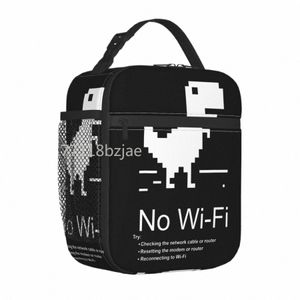Non Internet Dinosaur isolate Lunch Sac Coloner Sac Meal Consulter Coiner Cooler Jurassic Offline Park Lunch Box Tote Beach Outdoor K7OP #