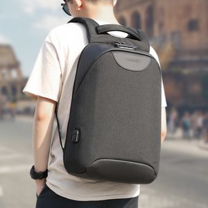 No Key Anti theft TSA Lock Fashion Men Backpacks 15.6inch USB Charging Laptop Male Mochila 18L College School Backpack for Boys 200918