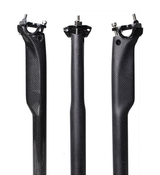 Pas de logo 20 mm Poste de selle compense en fibre de carbone complète 272308316350400 mm Parts de cyclisme en carbone noir MTBROAD SEAT POST 3K MATT5714330