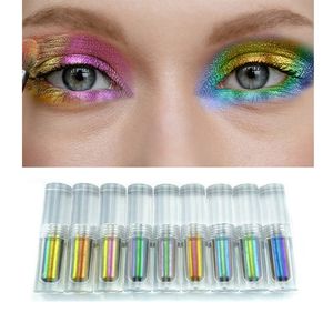 Camaleón Sala de ojos Liquid Metallic Glitter Sombra de ojos Acepta su logotipo cosméticos Radiant Alto Pigment