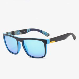 NO LOGO Lunettes de soleil de sport pour hommes Lunettes de plein air Lunettes de soleil à impression colorée avec verres polarisés au mercure 10 couleurs