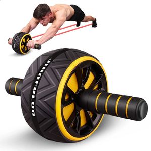 Geen Lawaai Grote Buikwiel Roller Stretch Trainer Met Mat Voor Arm Taille Buik Oefening Home Gym Fitnessapparatuur 240123