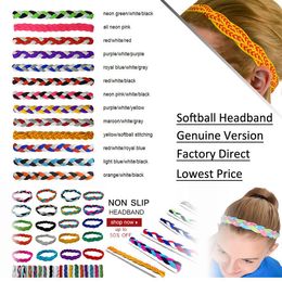 Geen slip grip / antislip sport / atletische nylon triple gevlochten sport hoofdband gevlochten hoofdband - nieuwe antislip sport haarbanden