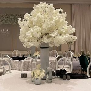 pas de support) décoration intérieure et extérieure arbre de fleurs de cerisier blanc décoration de mariage arbre plante artificielle imake945